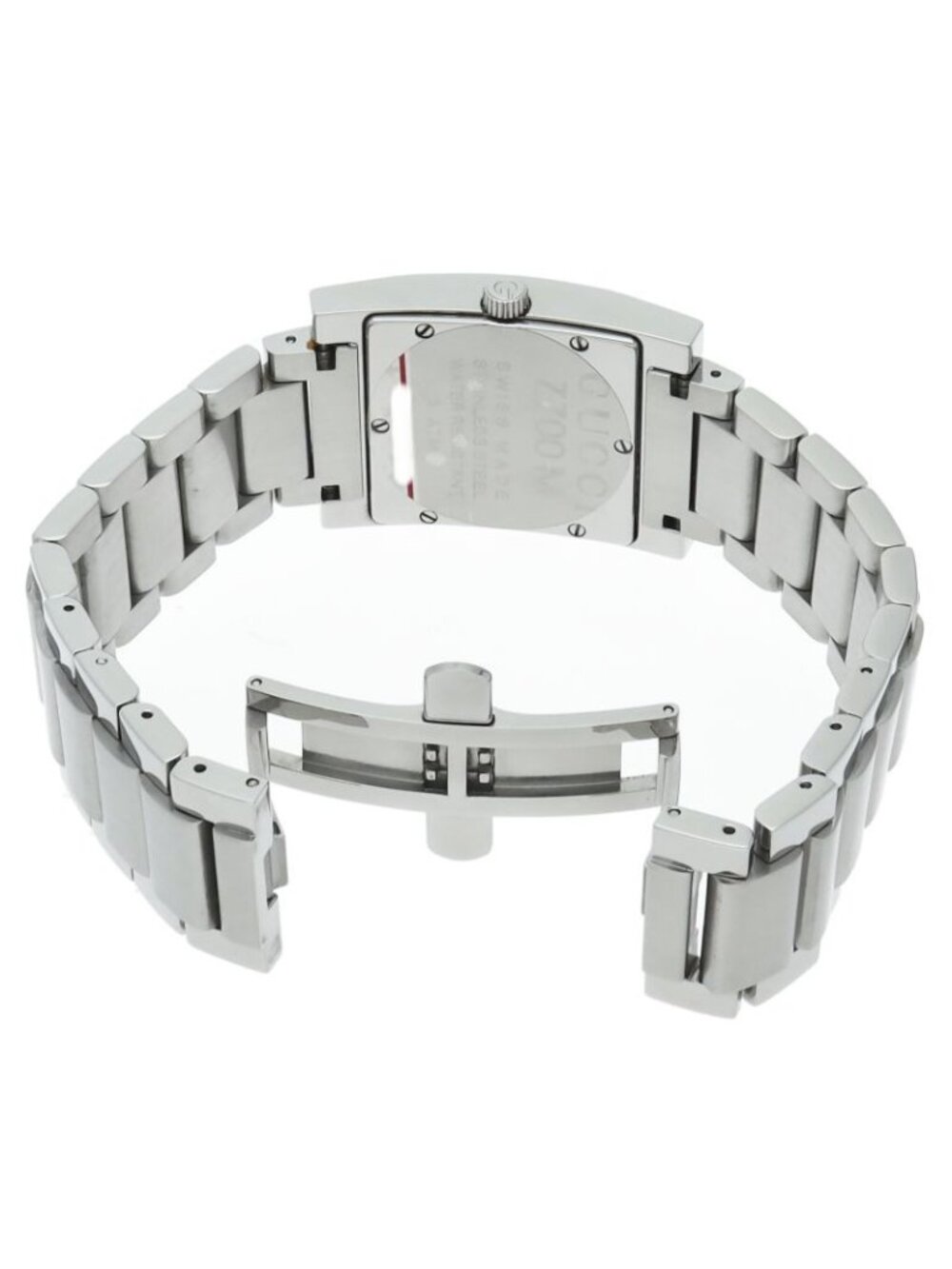 Gucci Square Watch 7700 M SS Silver Polished - Picture 5 of 6